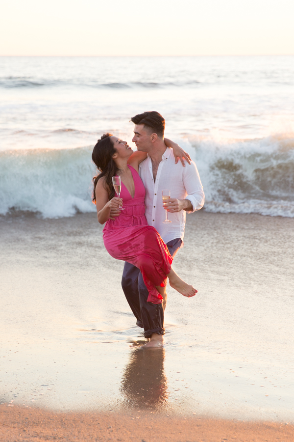 Santa Monica Beach Engagement - Christine Chang Photography. www.christinechangphoto.com