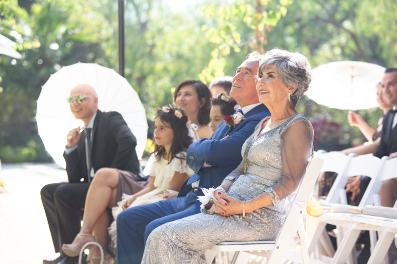 Parents Watching the Wedding Ceremony. Photo by Christine Chang Photography. www.christinechangphoto.com